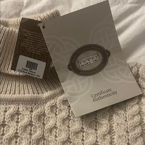 Aran Sweater Market Natural Roll Neck Sweater